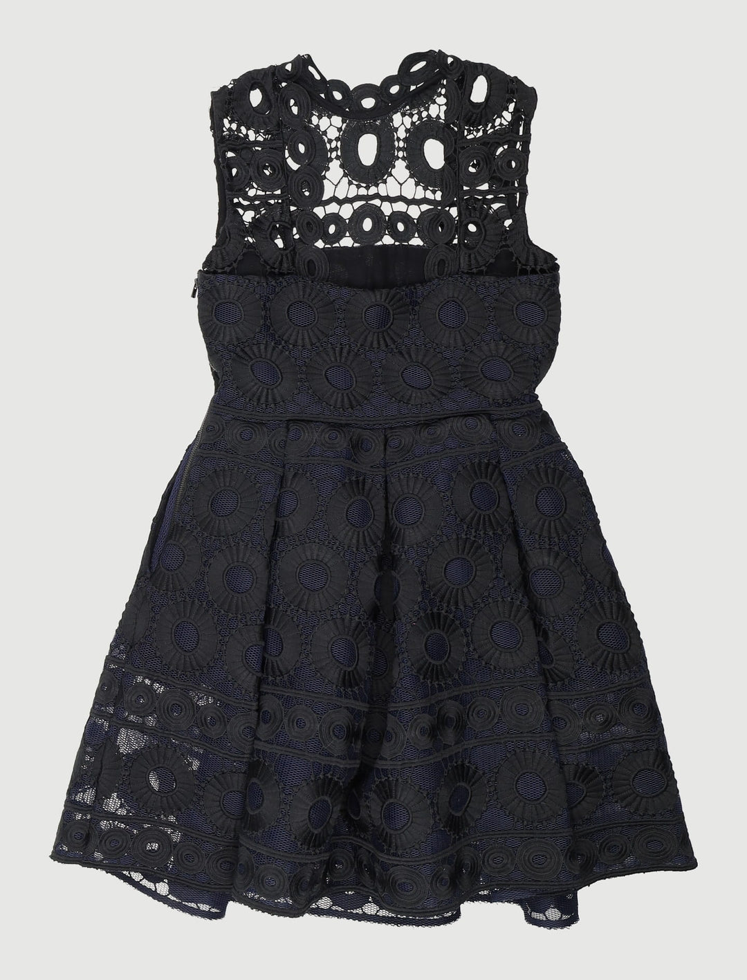 Robe En Guipure De Dentelle Contrecollée - Taille S/36