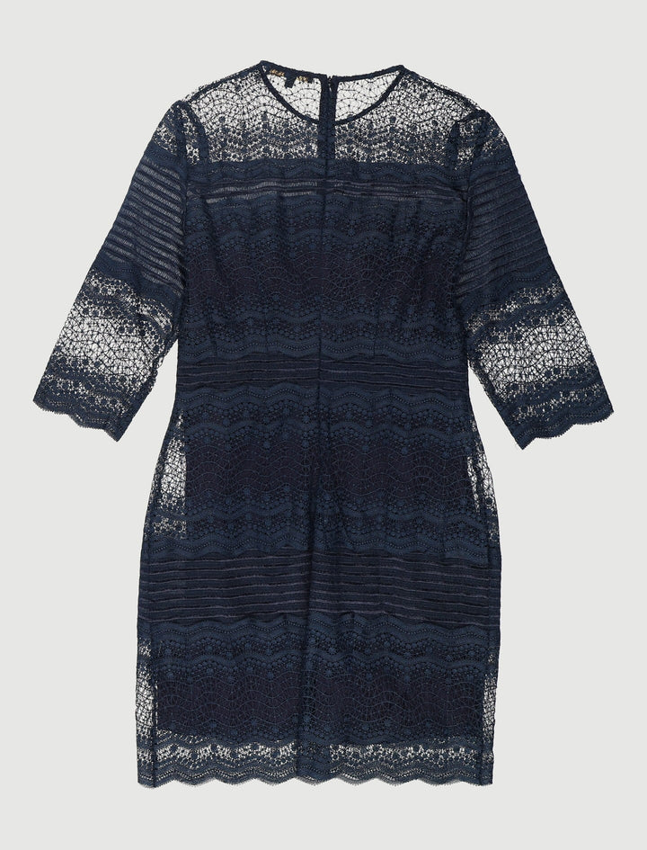 Robe En Dentelle Bicolore - Taille S/36