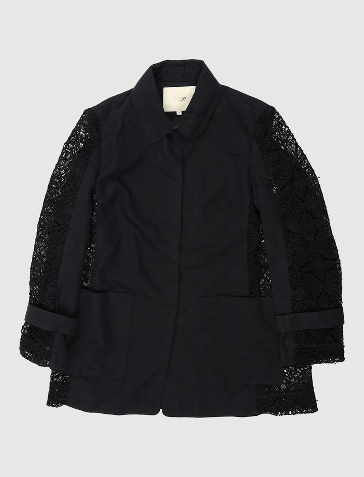 Manteau Avec Découpes En Dentelle - Taille S/36