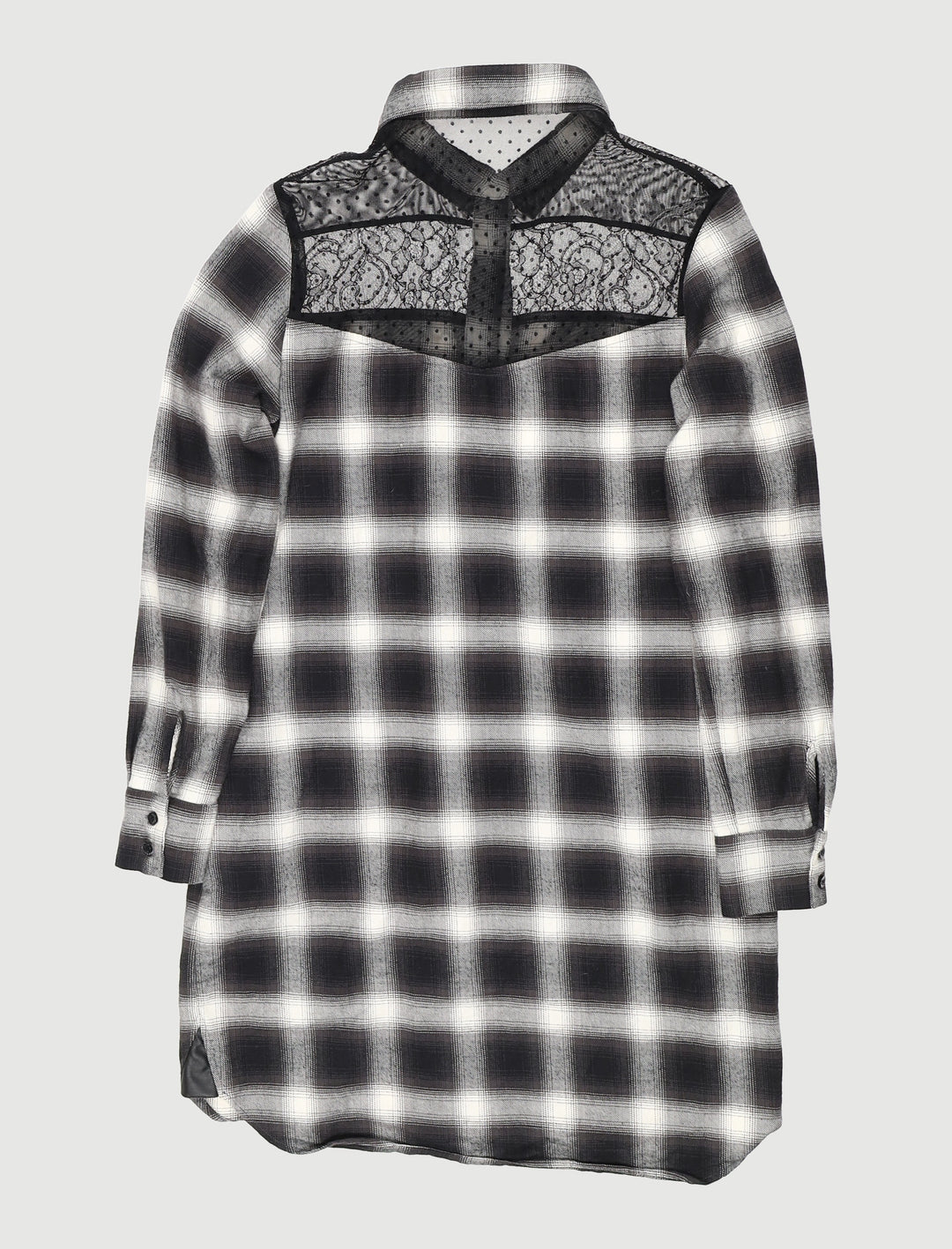 Robe Chemise Avec Détails En Dentelle - Taille M/38