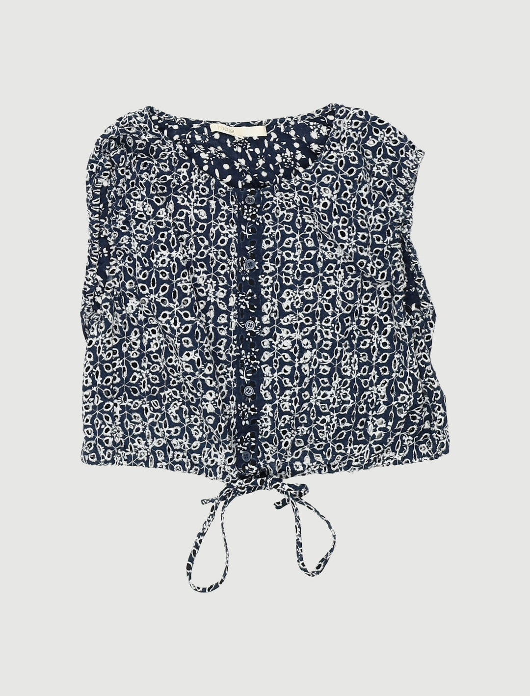 Top Imprimé Avec Jours Esprit Dentelle - Taille S/36