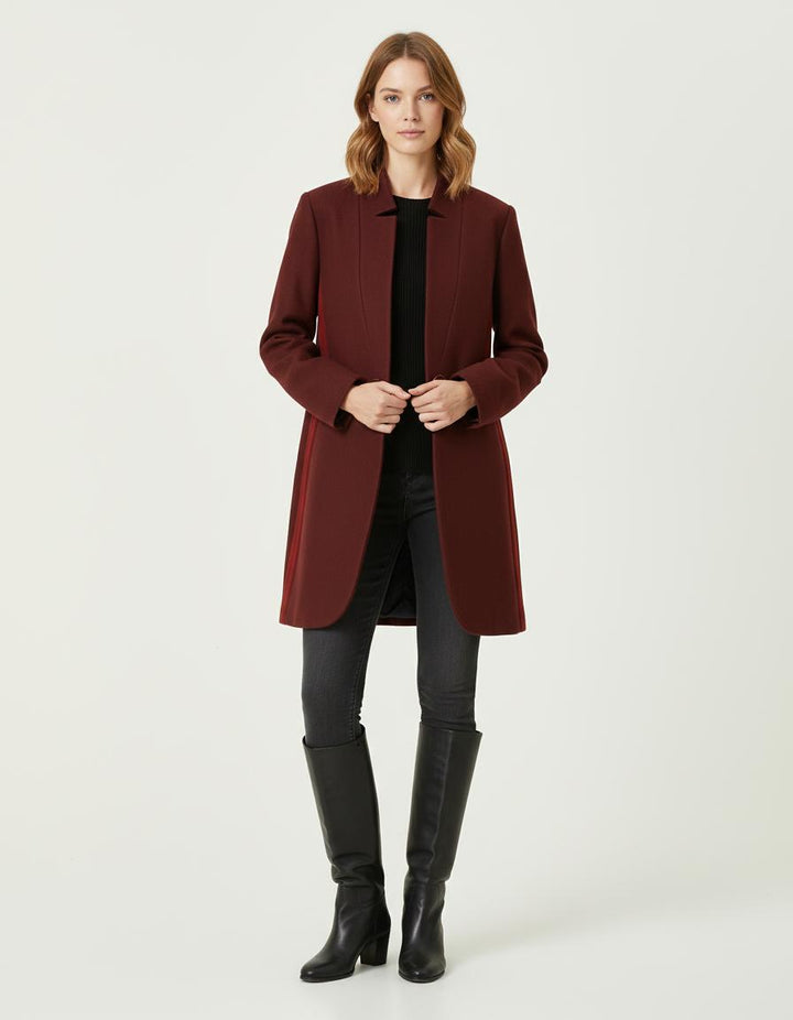 Manteau À Bandes Contrastantes - Taille S/36