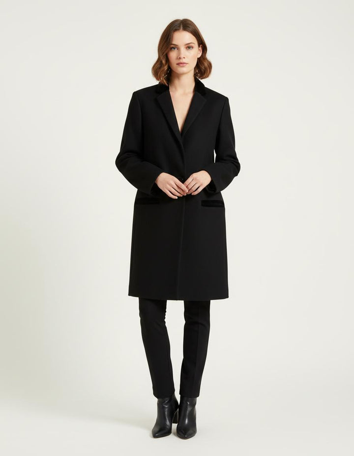 Pardessus Avec Détails En Velours - Taille S/36