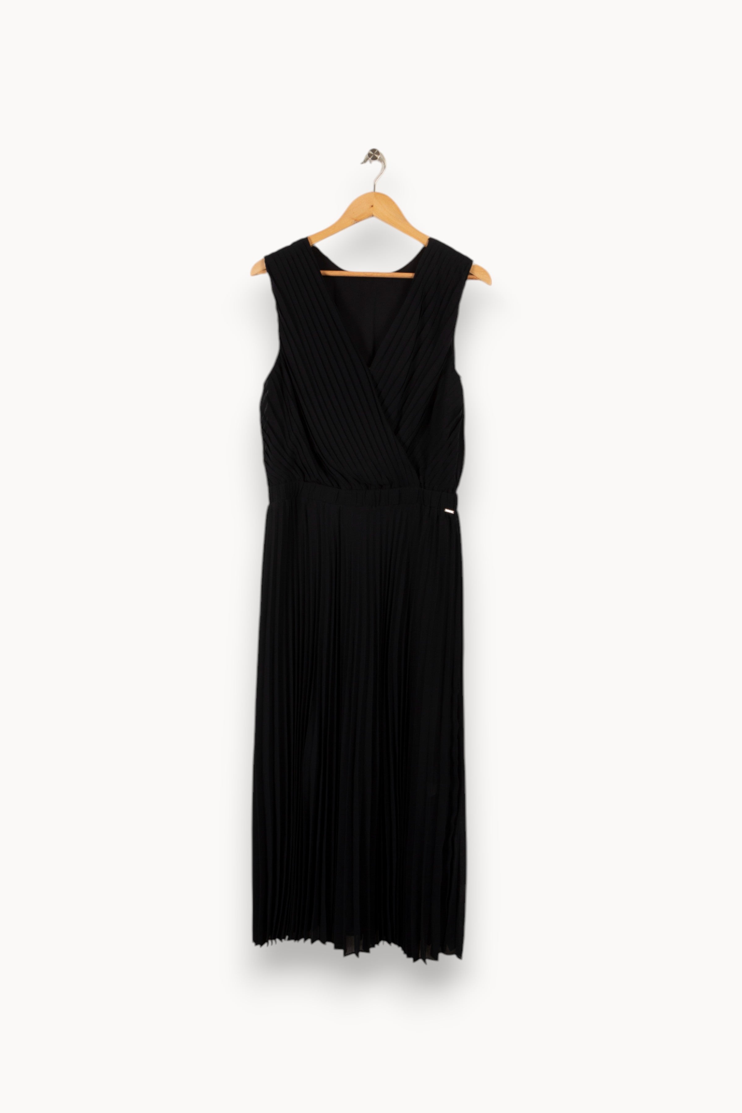 Robe Noire IKKS Pour Fille 10 Ans - En Maille Acrylique/mohair - Occasion En Très Bon état