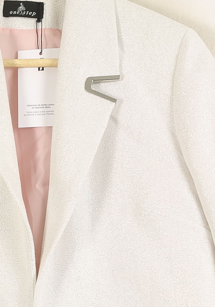 Blazer Blanc - Taille XL/42 de la marque One Step | PARAD36201 - Vendu par Paradigme - Image 3