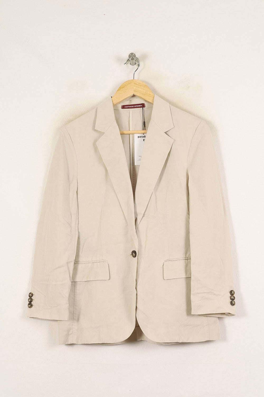 Blazer Beige - Taille XS/34 de la marque Comptoir des Cotonniers | PARAD45962 - Vendu par Paradigme - Image 2