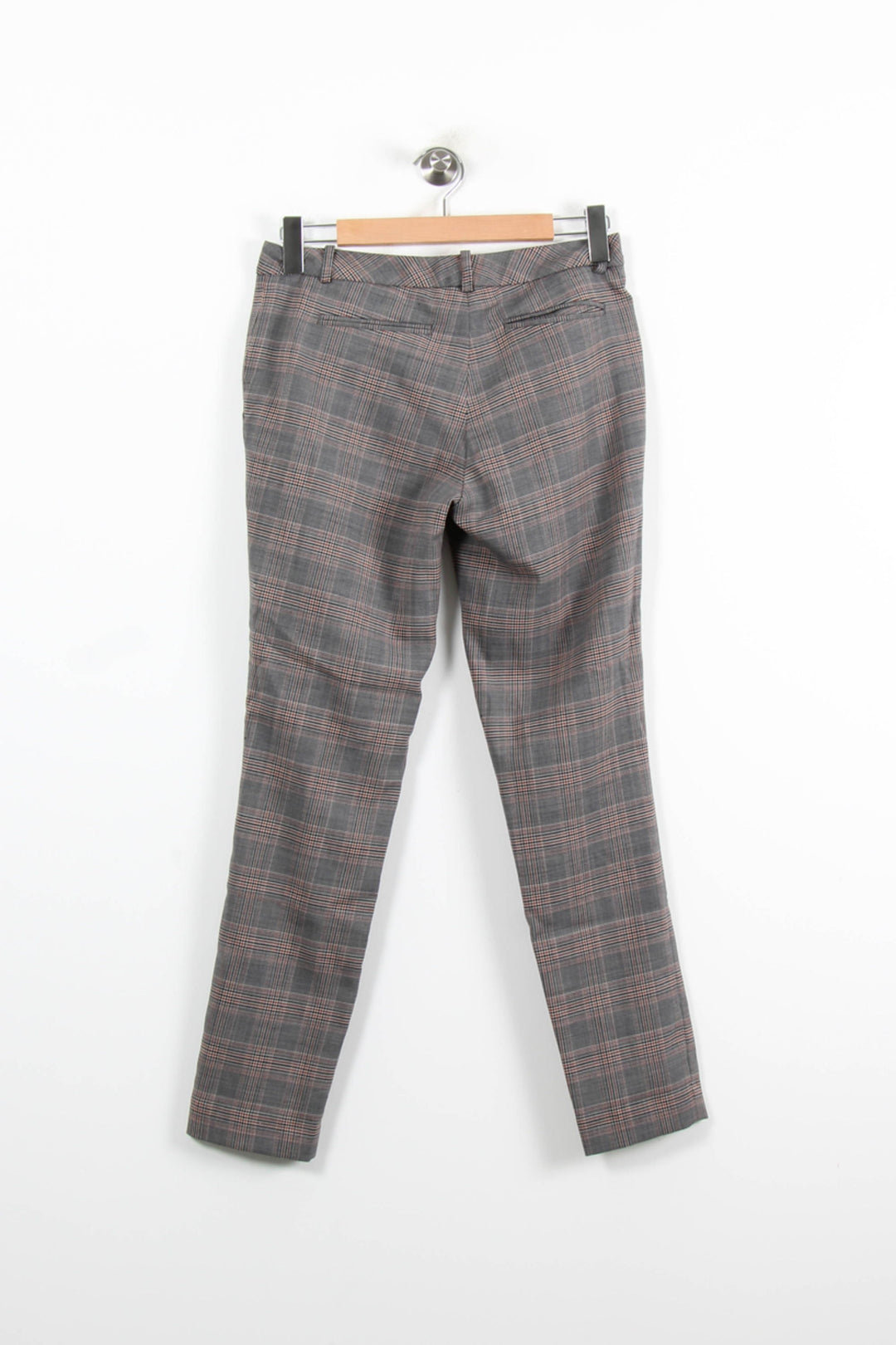 Pantalon À Carreaux Gris et Rouge - Taille S/36 de la marque ba&sh | PARAD46604 - Vendu par Paradigme - Image 4