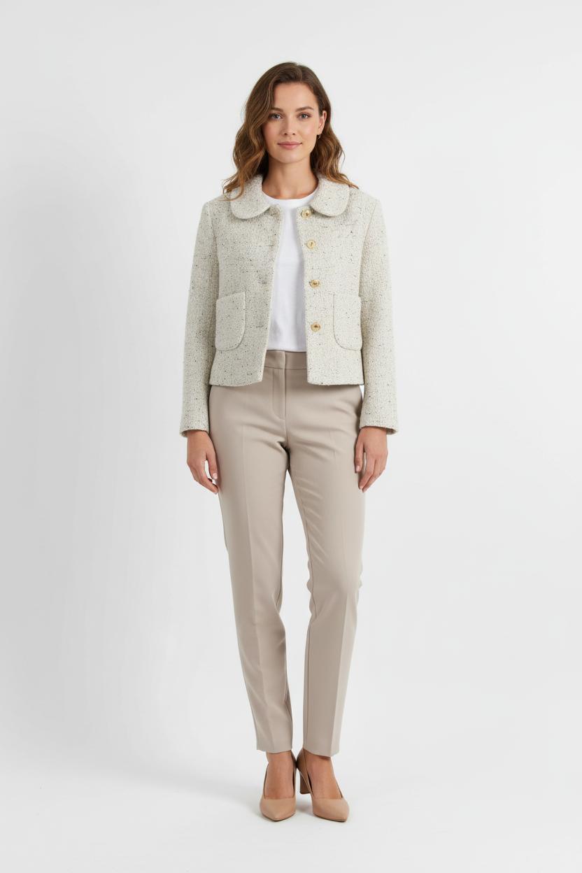 Veste Tweed Beige - Taille S/36 de la marque ba&sh | PARAD49371 - Vendu par Paradigme - Image 1