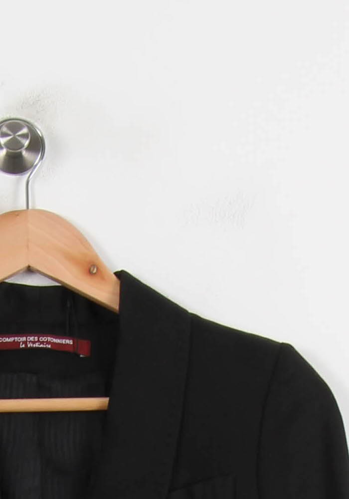 Blazer Noir - Taille S/36 de la marque Comptoir des Cotonniers | PARAD52081 - Vendu par Paradigme - Image 3
