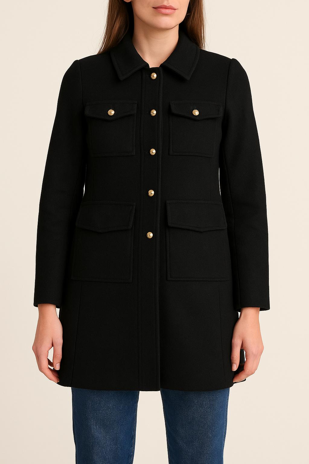 Manteau Noir - Taille S/36 de la marque ba&sh | PARAD54782 - Vendu par Paradigme - Image 1