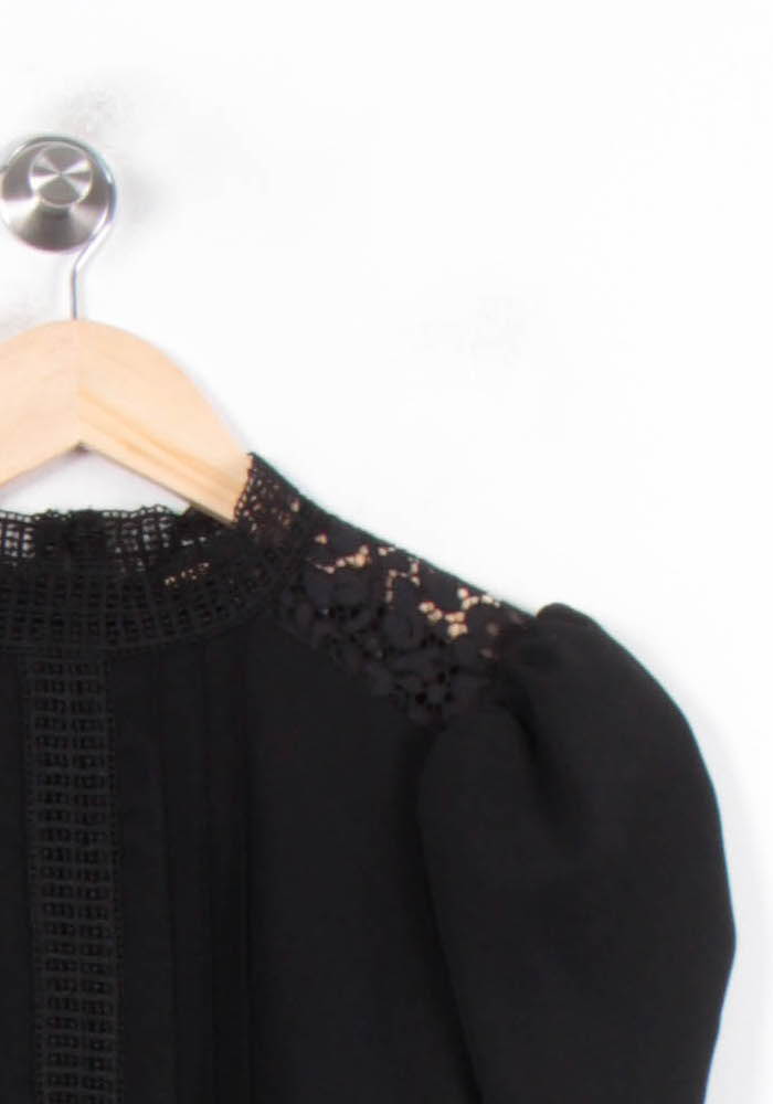 Robe Midi Noire - Taille S/36 de la marque Maje | PARAD56789 - Vendu par Paradigme - Image 3