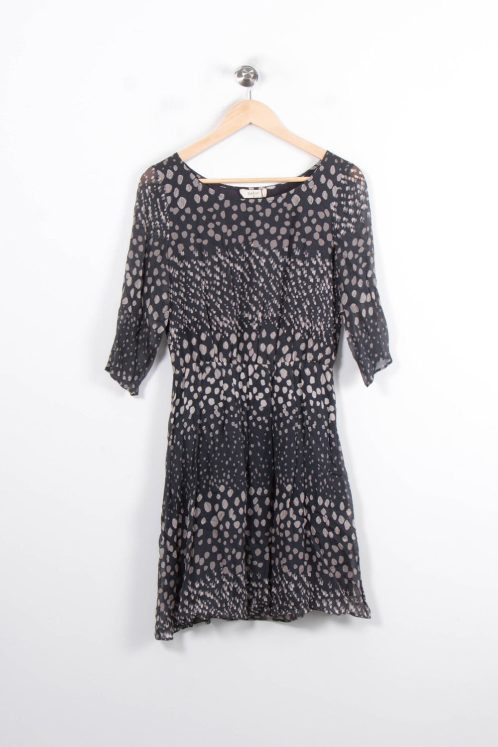 Robe Midi Noire et Beige - Taille XS/34 de la marque ba&sh | PARAD56790 - Vendu par Paradigme - Image 2