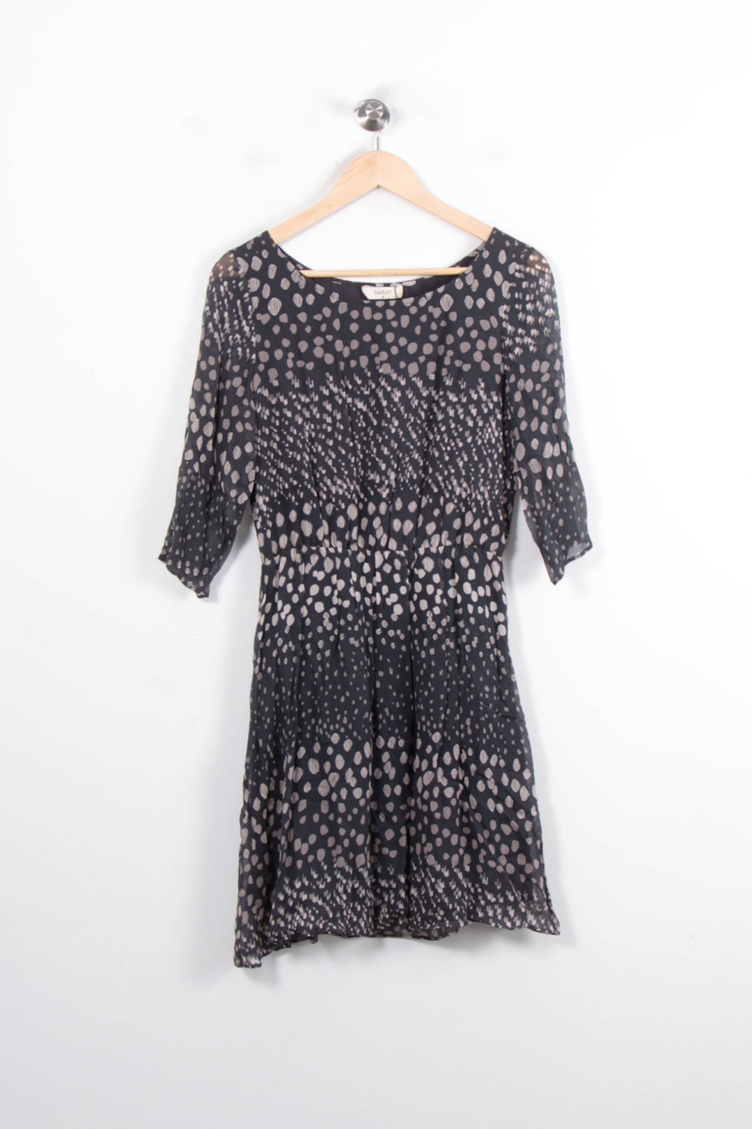 Robe Midi Noire et Beige - Taille XS/34 de la marque ba&sh | PARAD56790 - Vendu par Paradigme - Image 2