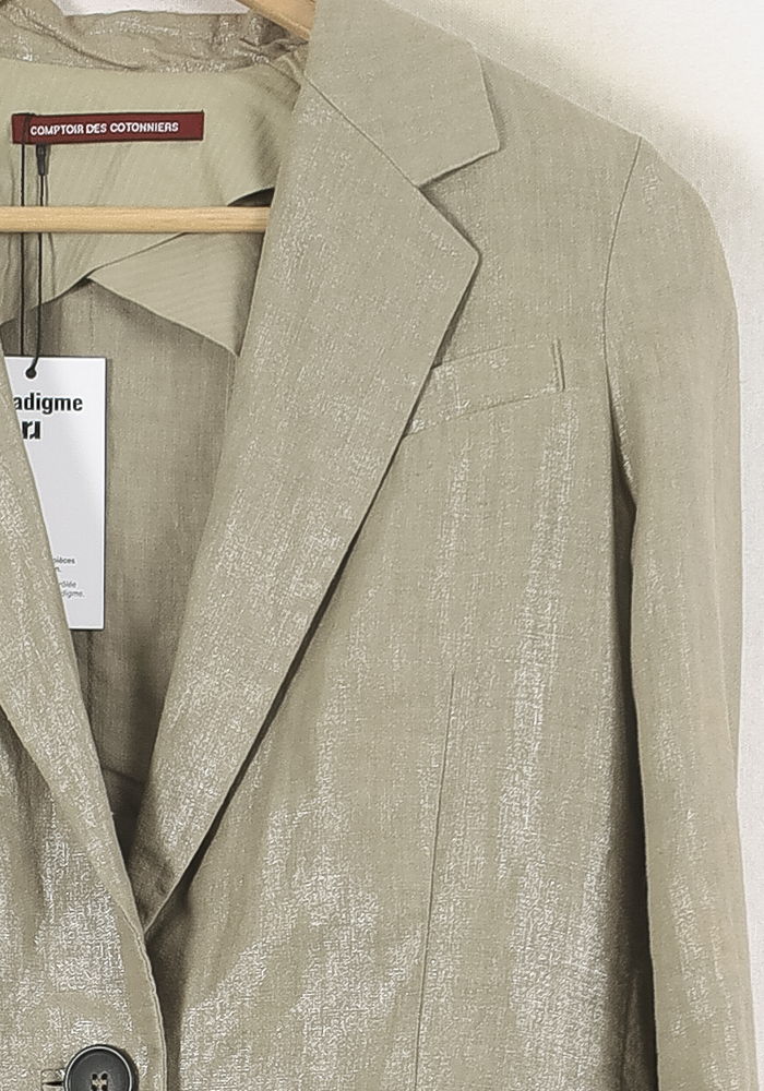 Blazer Vert - Taille M/38 de la marque Comptoir des Cotonniers | PARAD56807 - Vendu par Paradigme - Image 3