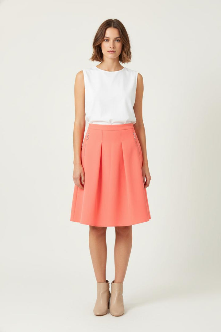 Jupe Courte Rouge - Taille S/36 de la marque Claudie Pierlot | PARAD56841 - Vendu par Paradigme - Image 1