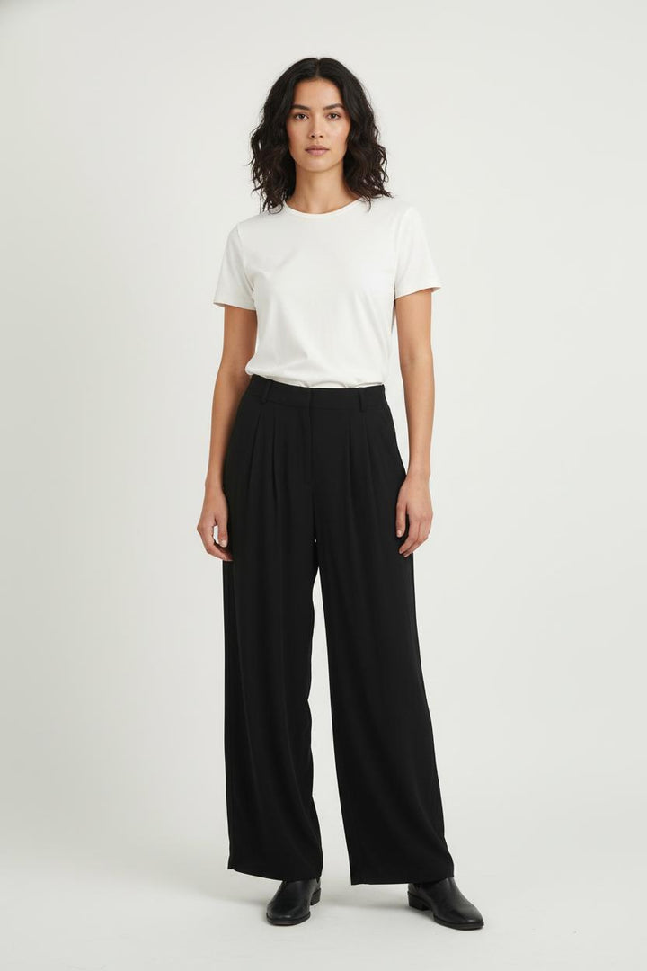 Pantalon Large Noir - Taille L/40 de la marque IKKS | PARAD56967 - Vendu par Paradigme - Image 1