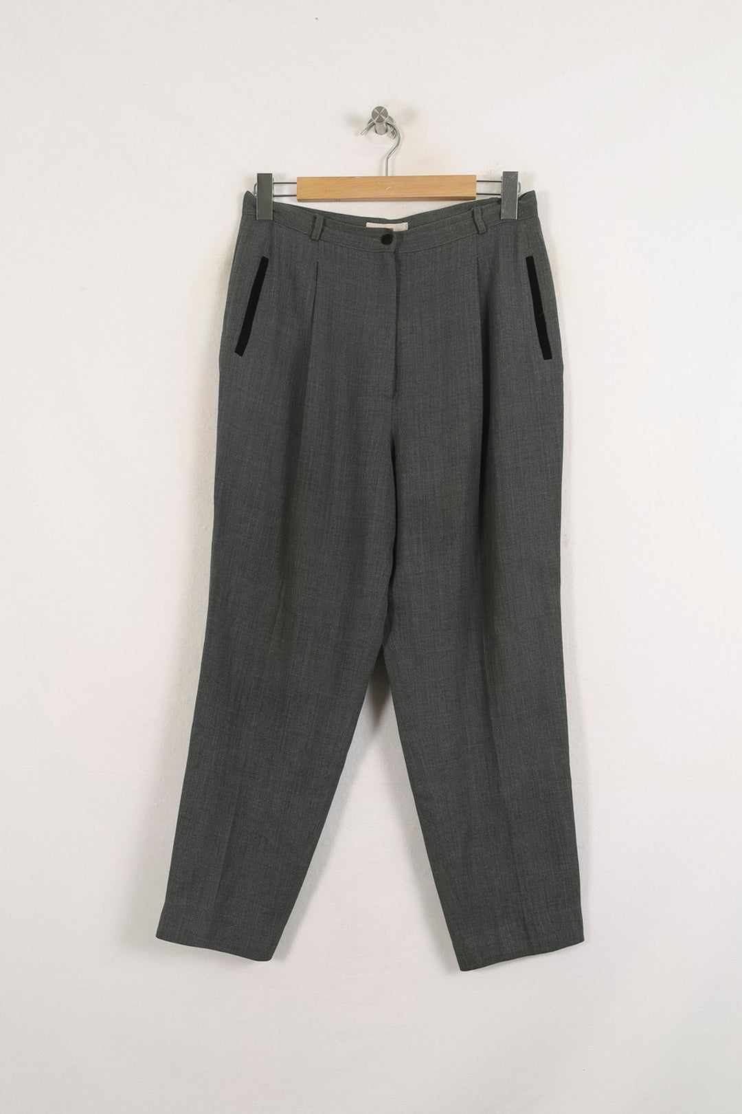 Pantalon De Tailleur Gris - Taille XXL/44 de la marque Maison 123 | PARAD57097 - Vendu par Paradigme - Image 2