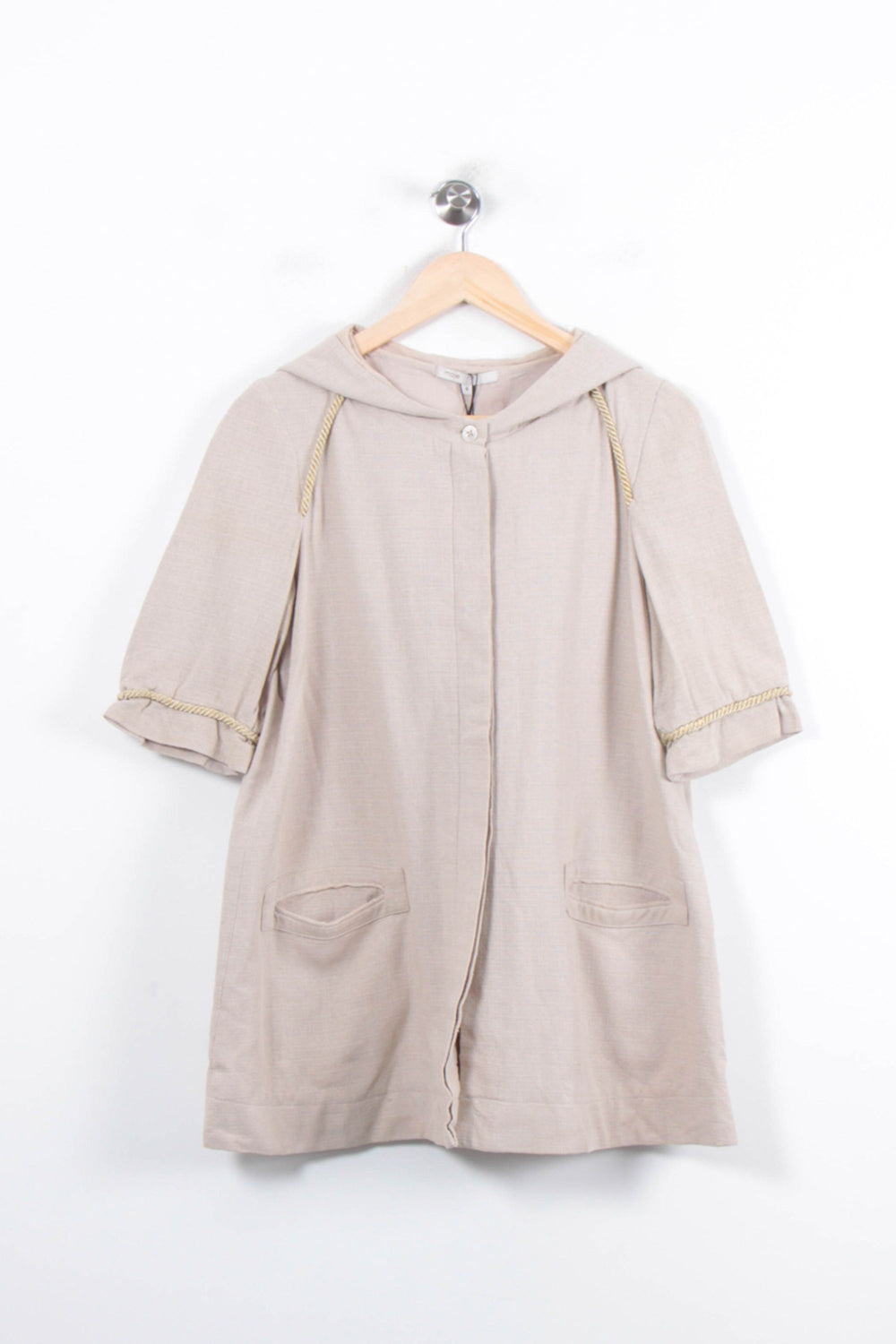 Veste à Capuche Beige - Taille S/36 de la marque Maje | PARAD57126 - Vendu par Paradigme - Image 2