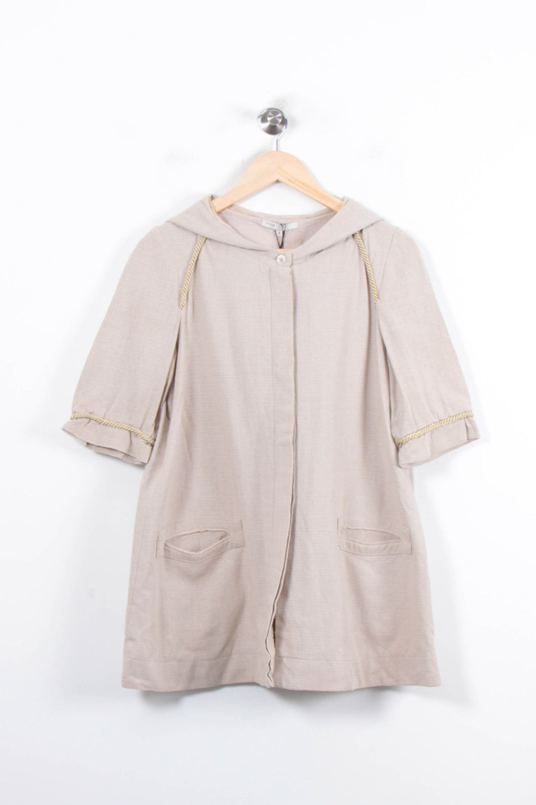 Veste à Capuche Beige - Taille S/36 de la marque Maje | PARAD57126 - Vendu par Paradigme - Image 2