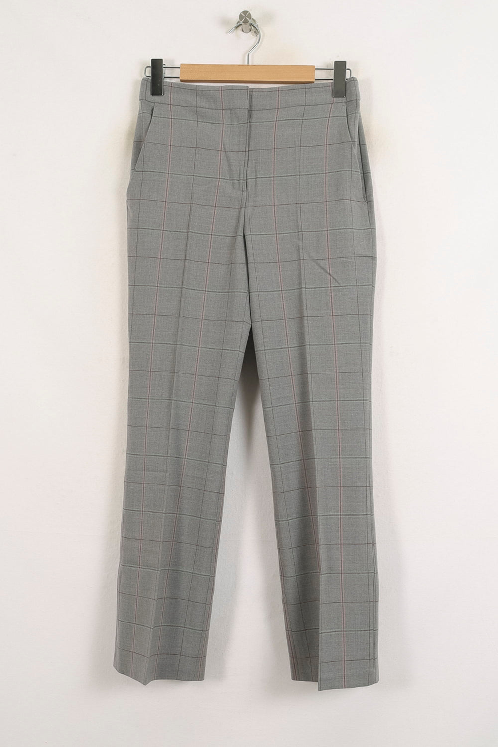 Pantalon À Carreaux Gris - Taille S/36 de la marque Maje | PARAD57178 - Vendu par Paradigme - Image 2
