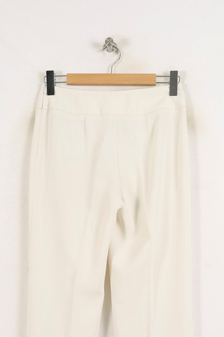 Pantalon De Tailleur Blanc - Taille M/38 de la marque Maison 123 | PARAD57217 - Vendu par Paradigme - Image 4