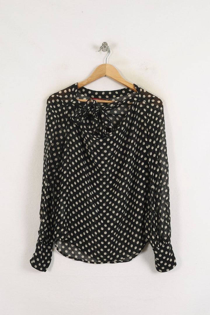 Blouse Noire et Blanche - Taille M/38 de la marque Comptoir des Cotonniers | PARAD60848 - Vendu par Paradigme - Image 2