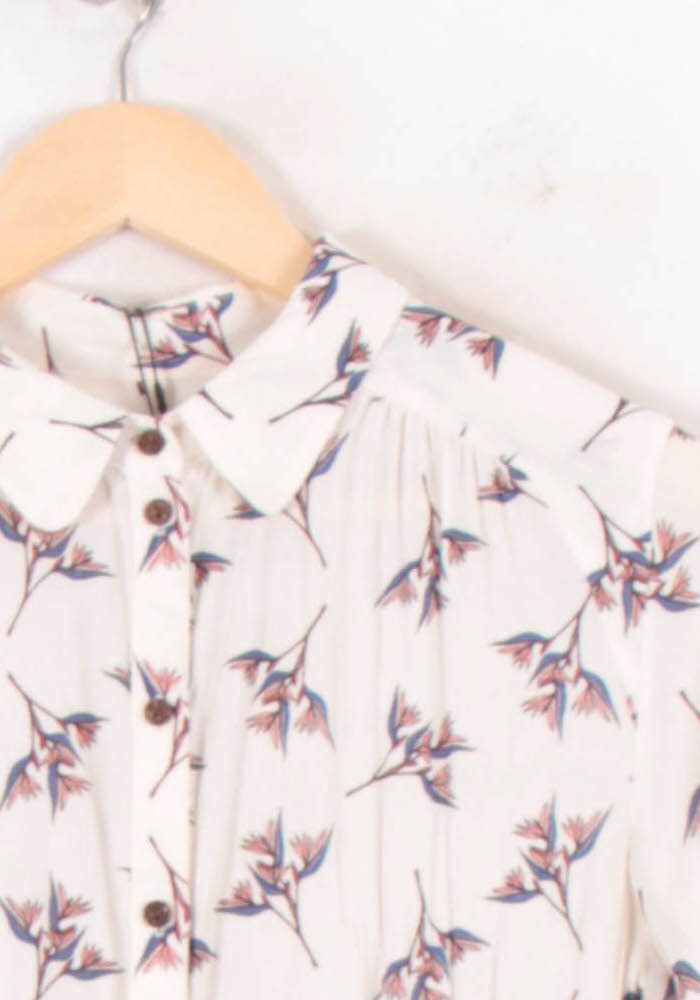 Robe Longue Blanche et Multicolore - Taille S/36 de la marque ba&sh | PARAD64411 - Vendu par Paradigme - Image 3