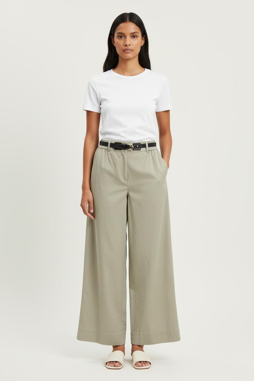 Pantalon Large Vert clair - Taille M/38 de la marque Maje | PARAD64873 - Vendu par Paradigme - Image 1