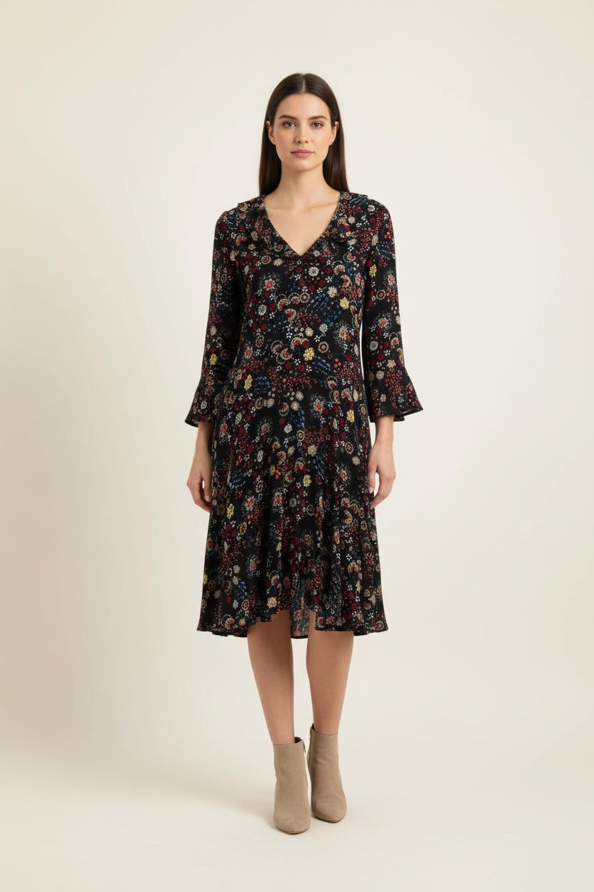 Robe Fleurie Multicolore - Taille M/38 de la marque Comptoir des Cotonniers | PARAD66049 - Vendu par Paradigme - Image 1