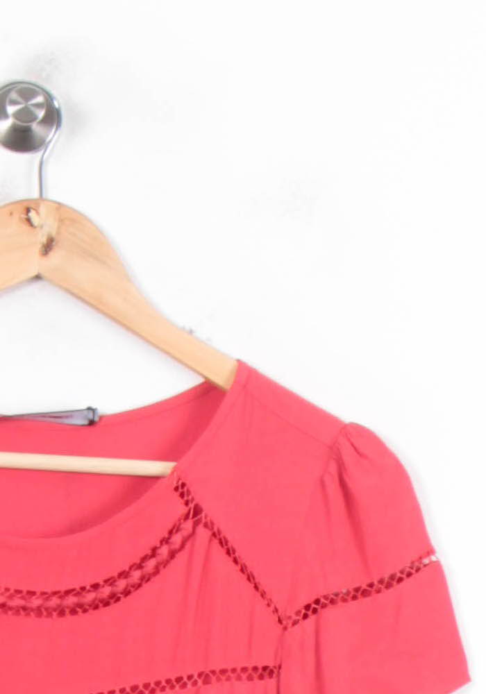 Robe Midi Rose - Taille S/36 de la marque Comptoir des Cotonniers | PARAD66105 - Vendu par Paradigme - Image 3