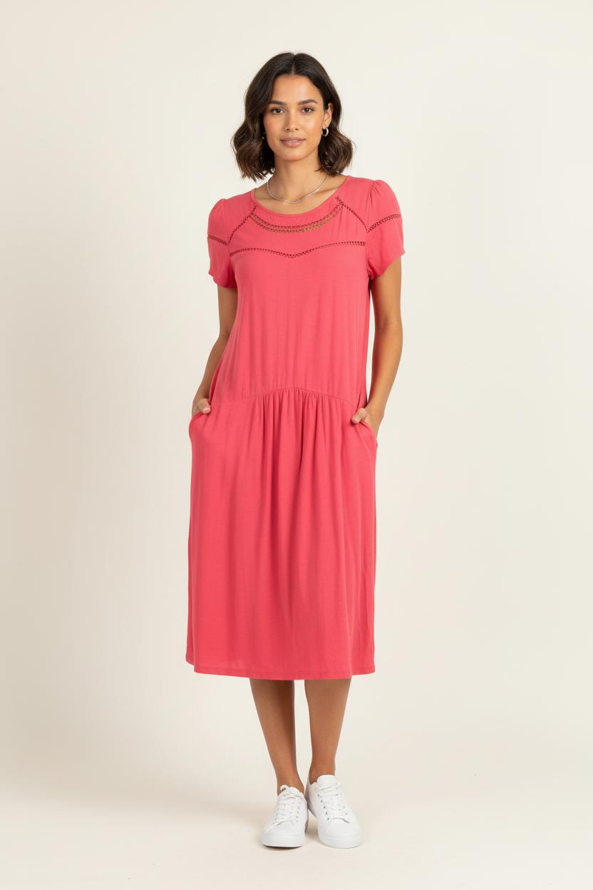 Robe Midi Rose - Taille S/36 de la marque Comptoir des Cotonniers | PARAD66105 - Vendu par Paradigme - Image 1