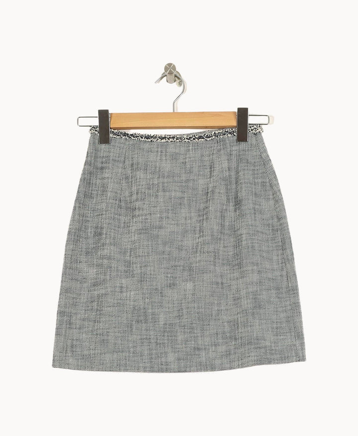 Jupe Courte Grise - Taille XS/34 de la marque Claudie Pierlot | PARAD66369 - Vendu par Paradigme - Image 4