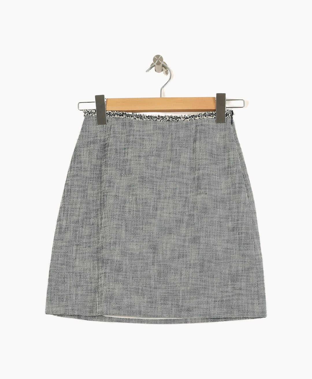 Jupe Courte Grise - Taille XS/34 de la marque Claudie Pierlot | PARAD66369 - Vendu par Paradigme - Image 2