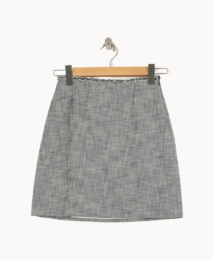 Jupe Courte Grise - Taille XS/34 de la marque Claudie Pierlot | PARAD66369 - Vendu par Paradigme - Image 2