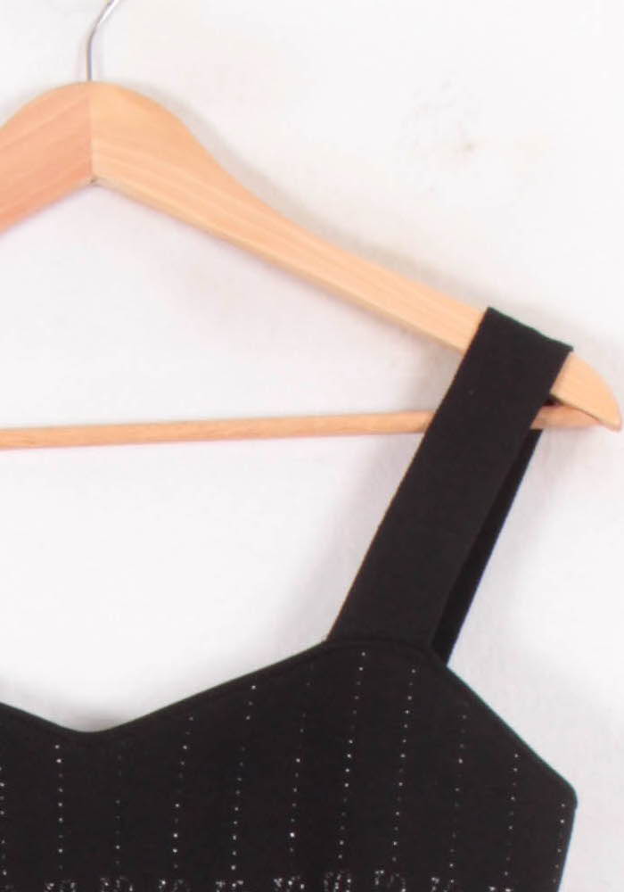 Robe Évasée Noire - Taille M/38 de la marque Maje | PARAD68793 - Vendu par Paradigme - Image 3