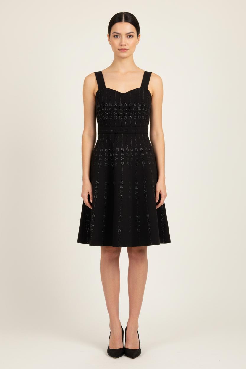 Robe Évasée Noire - Taille M/38 de la marque Maje | PARAD68793 - Vendu par Paradigme - Image 1