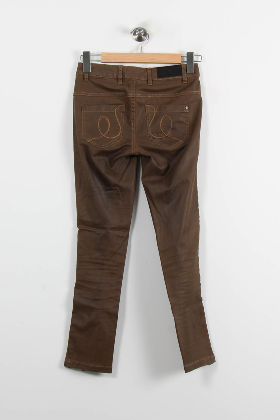 Jean Marron - Taille XS/34 de la marque One Step | PARAD70131 - Vendu par Paradigme - Image 4
