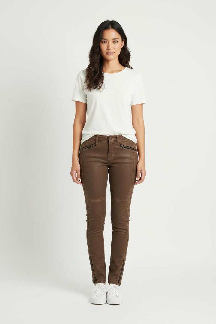 Jean Marron - Taille XS/34 de la marque One Step | PARAD70131 - Vendu par Paradigme - Image 1