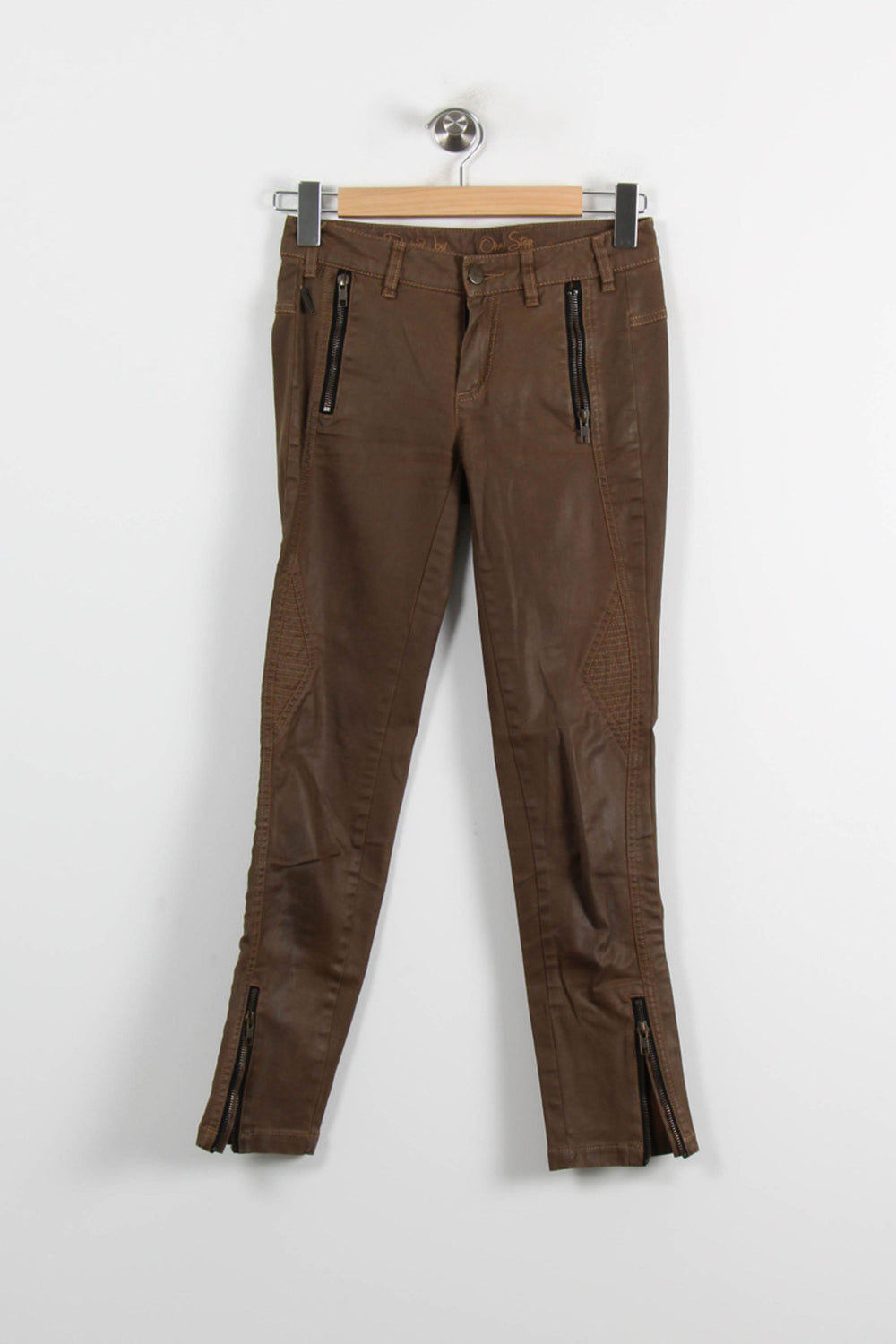 Jean Marron - Taille XS/34 de la marque One Step | PARAD70131 - Vendu par Paradigme - Image 2