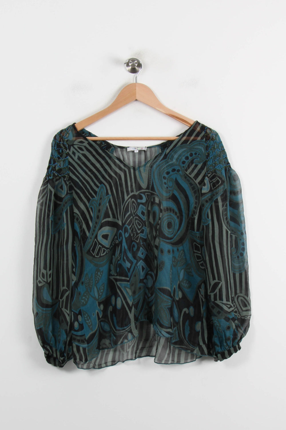 Blouse Noire et Bleue - Taille M/38 de la marque ba&sh | PARAD70184 - Vendu par Paradigme - Image 2