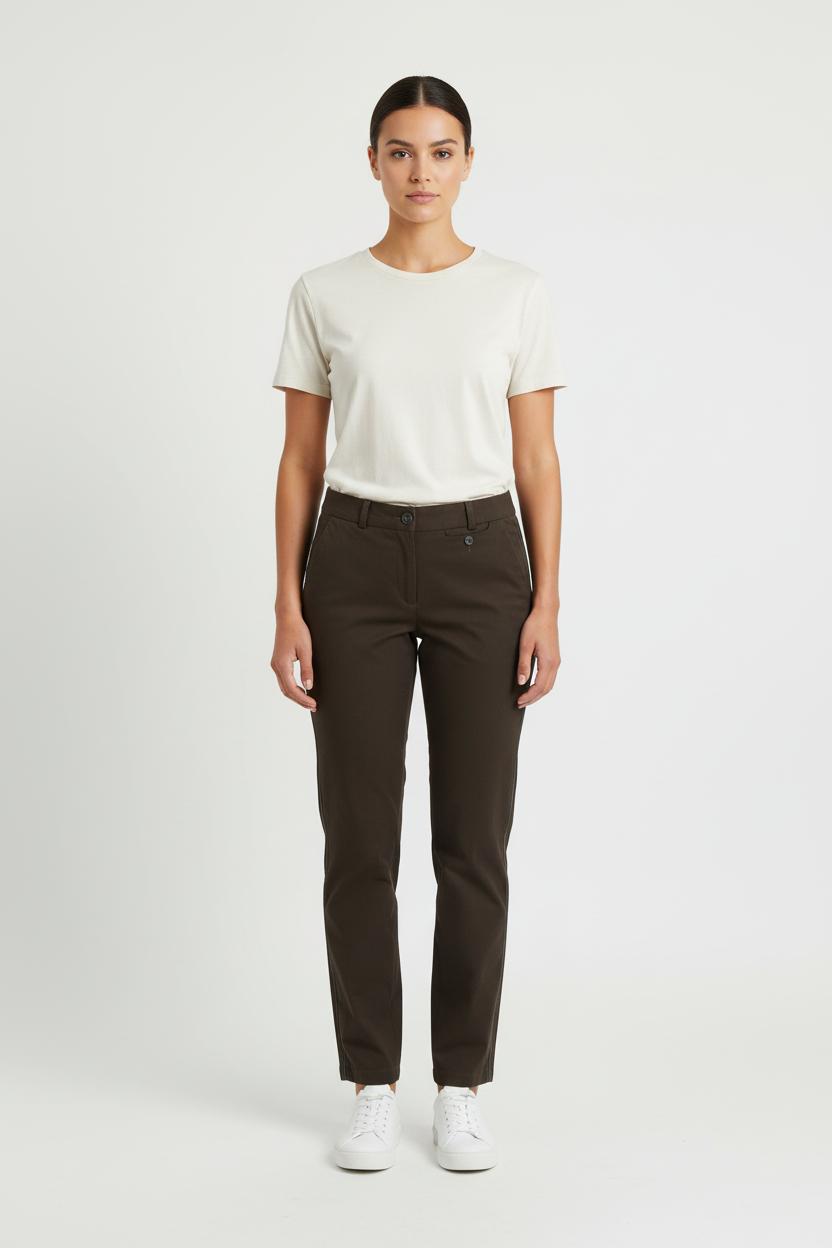 Pantalon Marron - Taille L/40 de la marque One Step | PARAD71096 - Vendu par Paradigme - Image 1