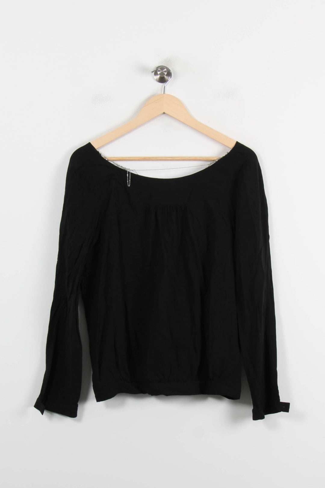 Blouse Noire - Taille M/38 de la marque ba&sh | PARAD71819 - Vendu par Paradigme - Image 4