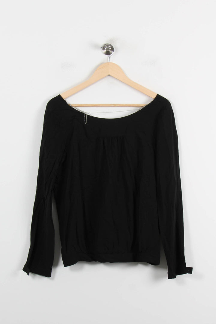 Blouse Noire - Taille M/38 de la marque ba&sh | PARAD71819 - Vendu par Paradigme - Image 4