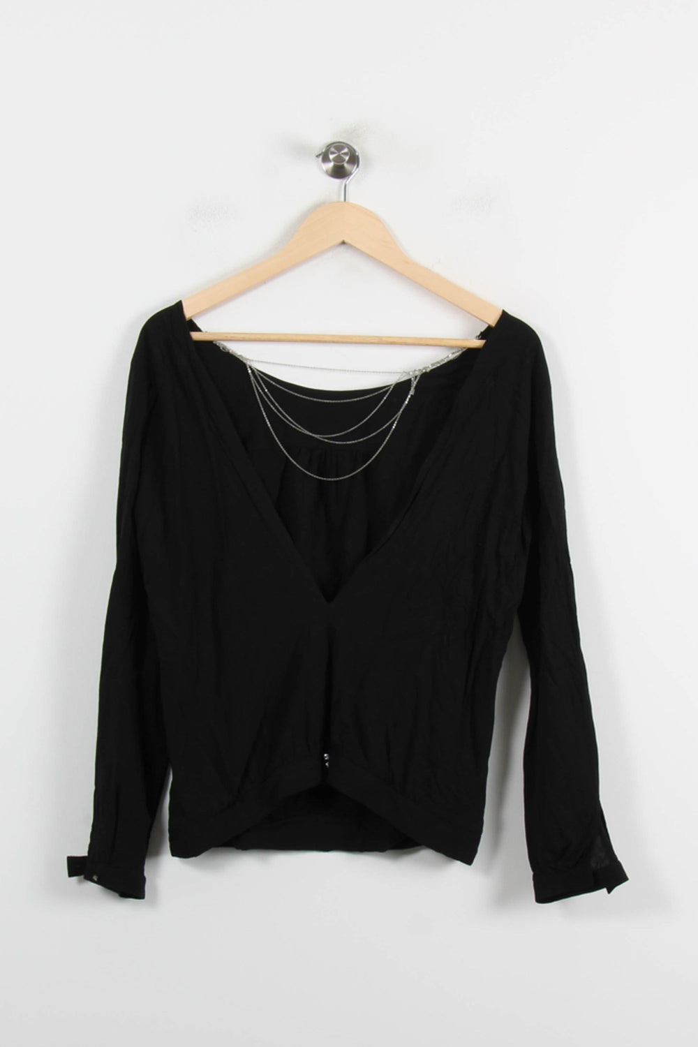 Blouse Noire - Taille M/38 de la marque ba&sh | PARAD71819 - Vendu par Paradigme - Image 2