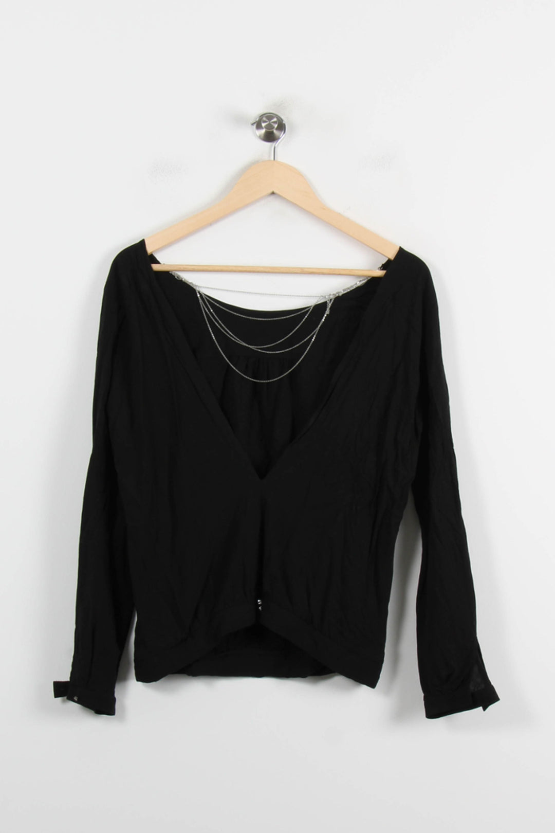 Blouse Noire - Taille M/38 de la marque ba&sh | PARAD71819 - Vendu par Paradigme - Image 2