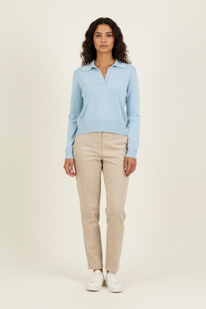 Pull Col Polo Bleu - Taille S/36 de la marque ZAPA | PARAD71962 - Vendu par Paradigme - Image 1