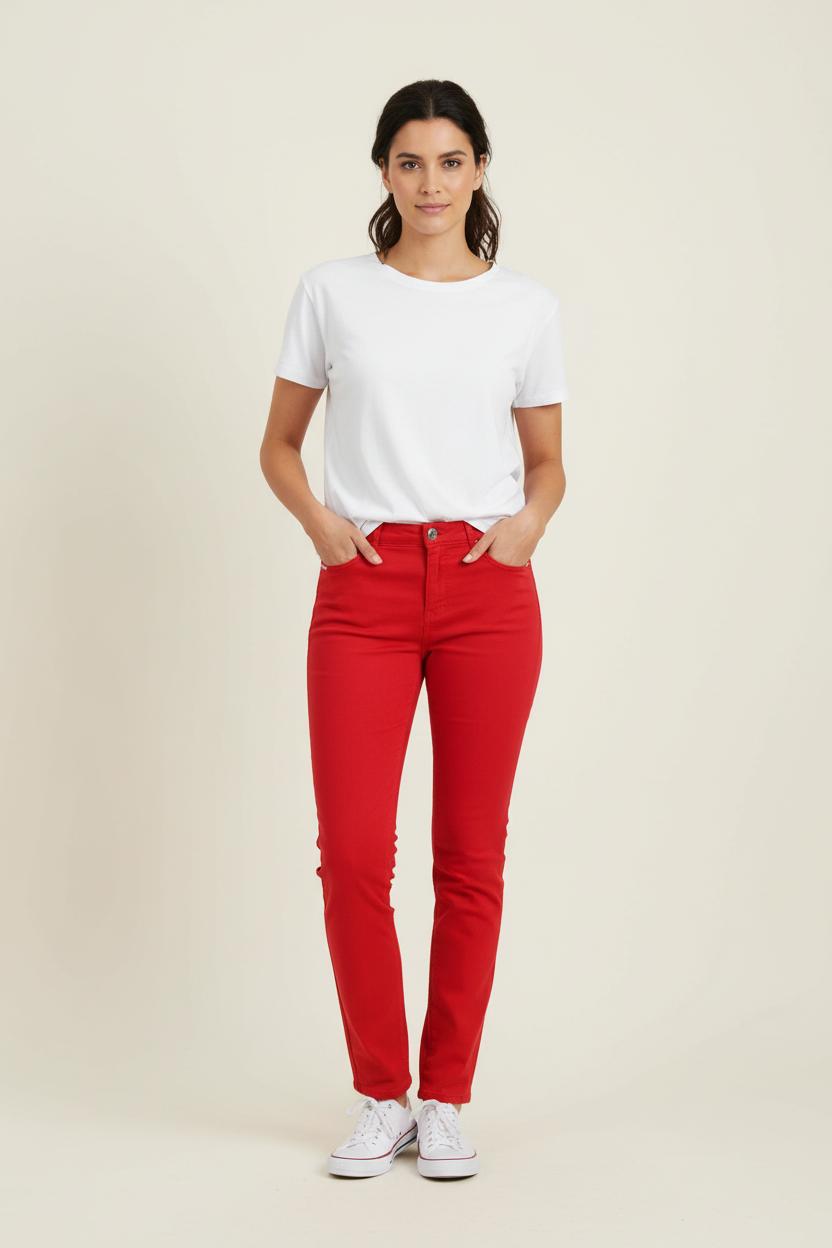 Jean Rouge - Taille L/40 de la marque Maison 123 | PARAD72283 - Vendu par Paradigme - Image 1