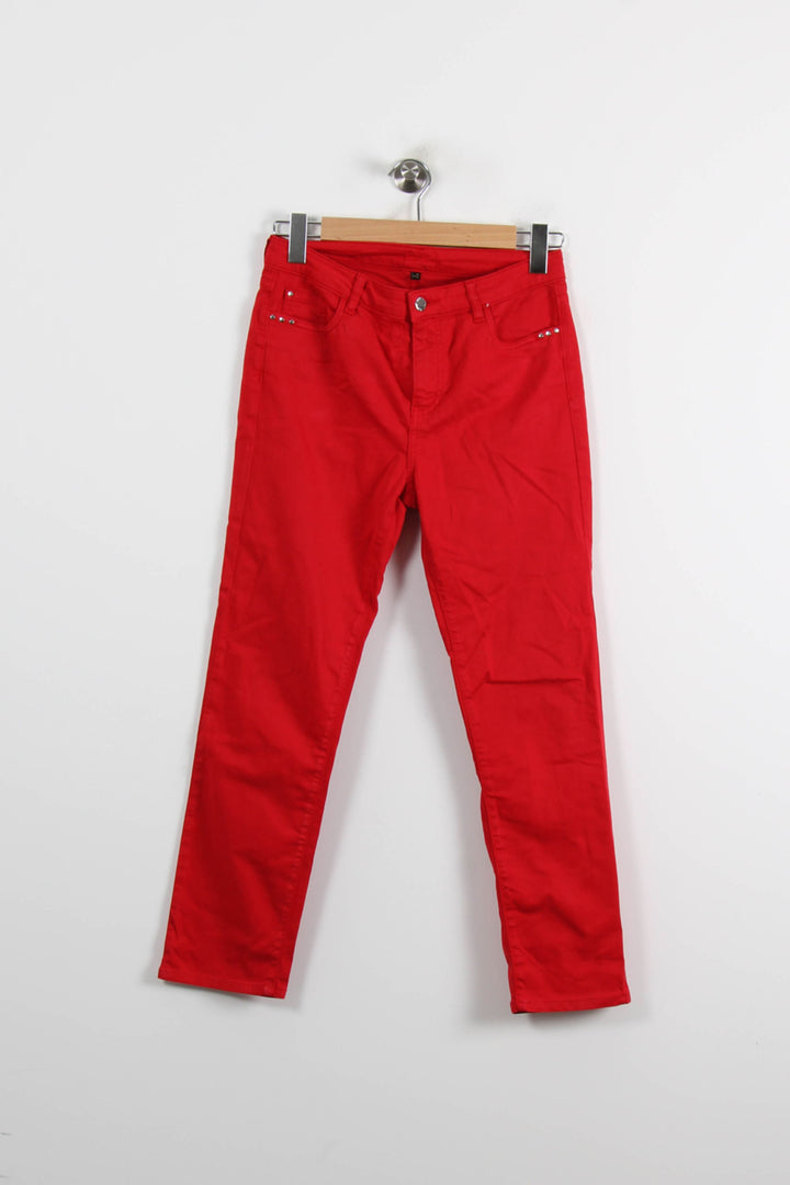 Jean Rouge - Taille L/40 de la marque Maison 123 | PARAD72283 - Vendu par Paradigme - Image 2