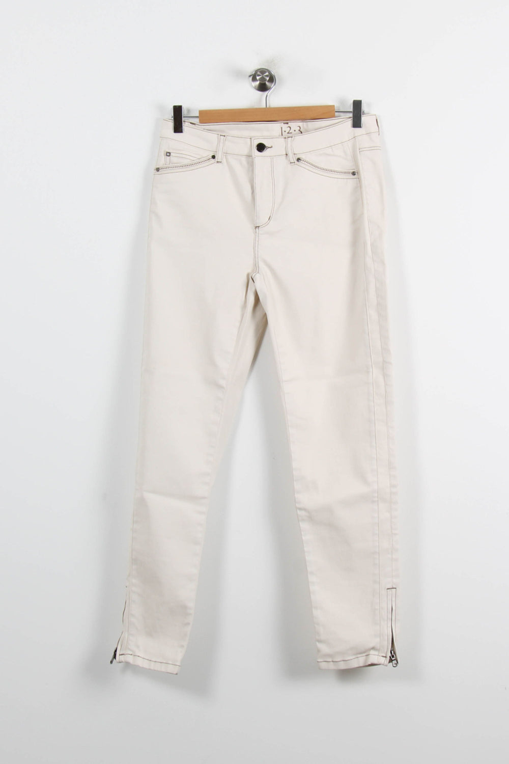 Jean Beige - Taille L/40 de la marque Maison 123 | PARAD72284 - Vendu par Paradigme - Image 2