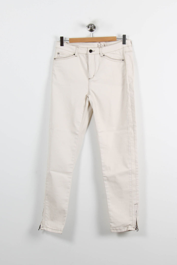 Jean Beige - Taille L/40 de la marque Maison 123 | PARAD72284 - Vendu par Paradigme - Image 2